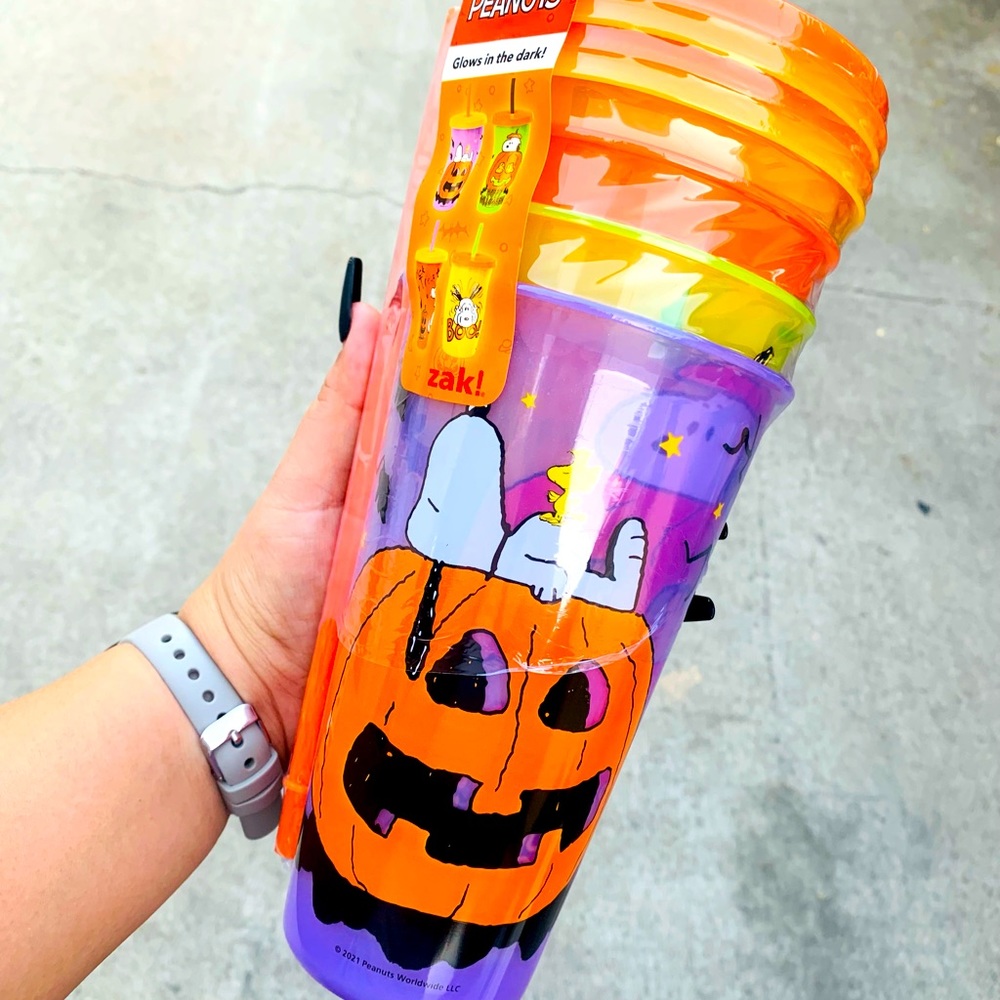 Peanuts glow in the dark cups new
